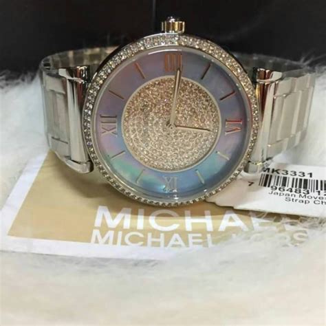 michael kors mk8086 caitlin crystal pave glitz pearl womens watch|Amazon.com: Ladies Michael Kors Watches.